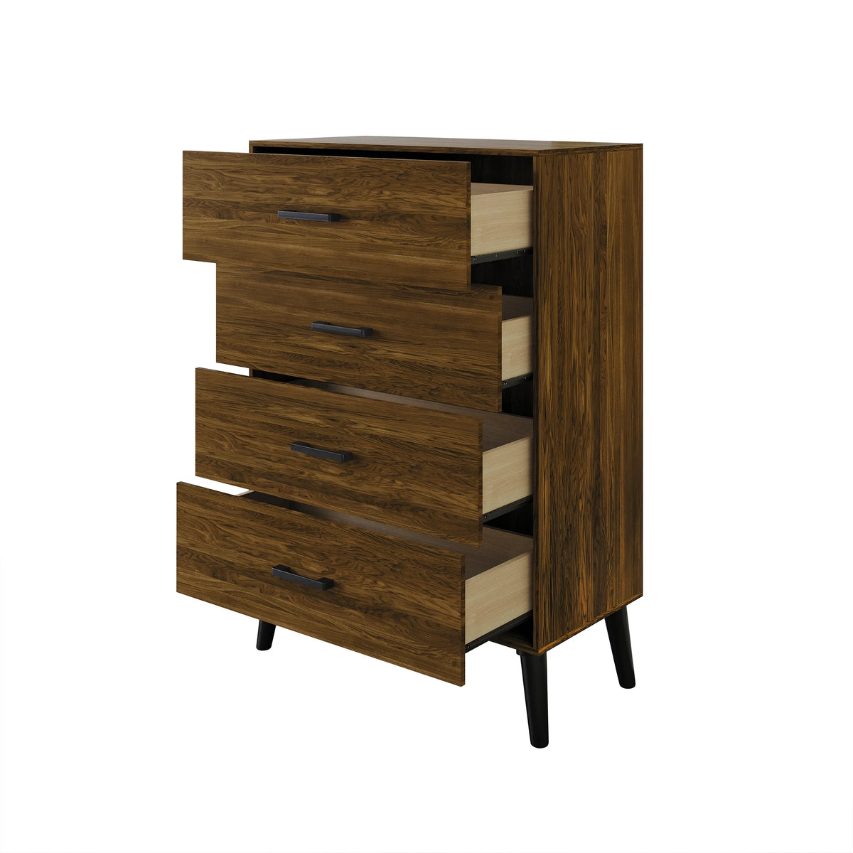 Rustic 4 Drawer Wooden Dresser R740