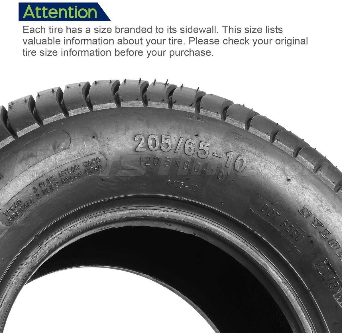 20.5x8-10 6PR Load Range C Trailer Tires, Set of 2 A144