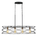 Mottled Black with Gold Kitchen Island Light U593973