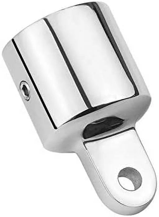 2 PCS 3/4'' Bimini Top Caps Tube Canopy Hardware, Eye End Top Fitting Marine 316 Stainless Steel F5952