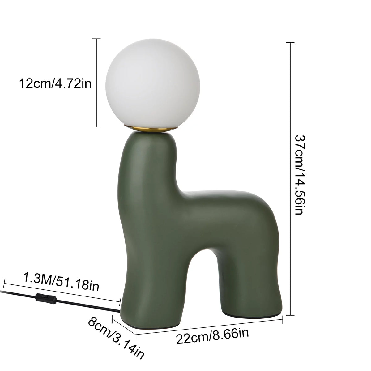Nordic Bedside Table Lamp with Led Bulbs P855