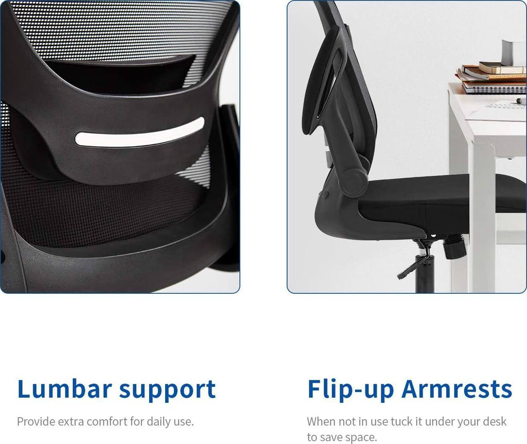 Ergonomic Mesh Swivel Task Chair with Lumbar Support A8060