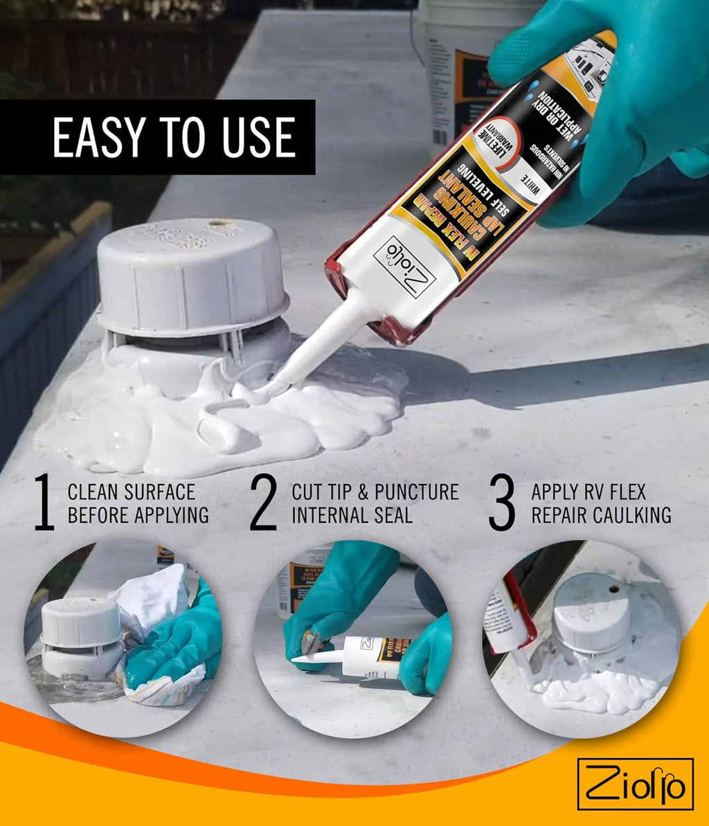 RV Flex Repair Tape Kit with Butyl Sealant Y755