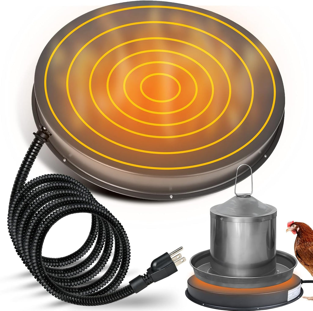 15IN 125W Heated Chicken Waterer Base with Thermostat G69153