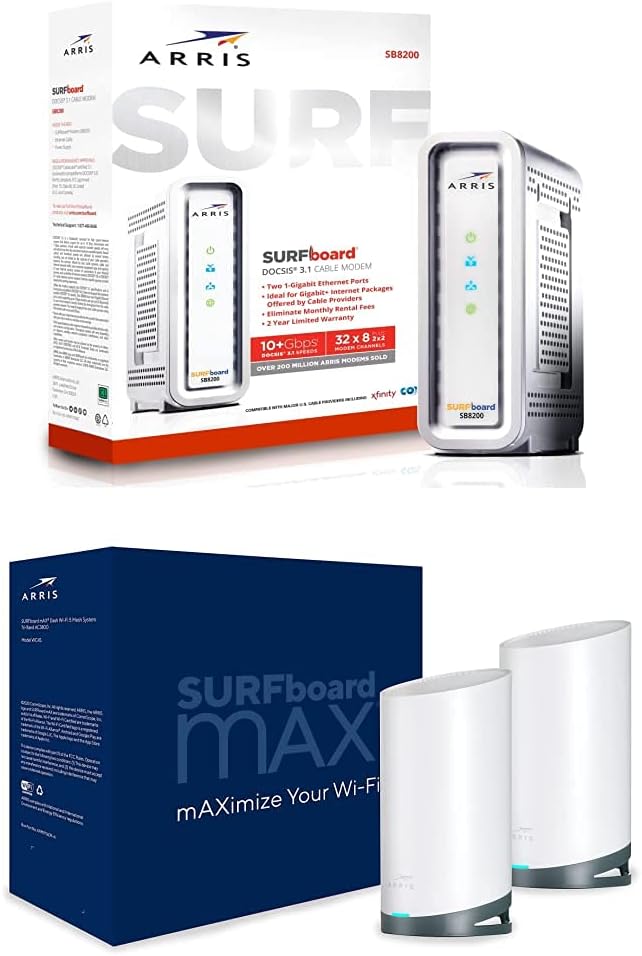 White DOCSIS 3.1 Gigabit Cable Modem E114