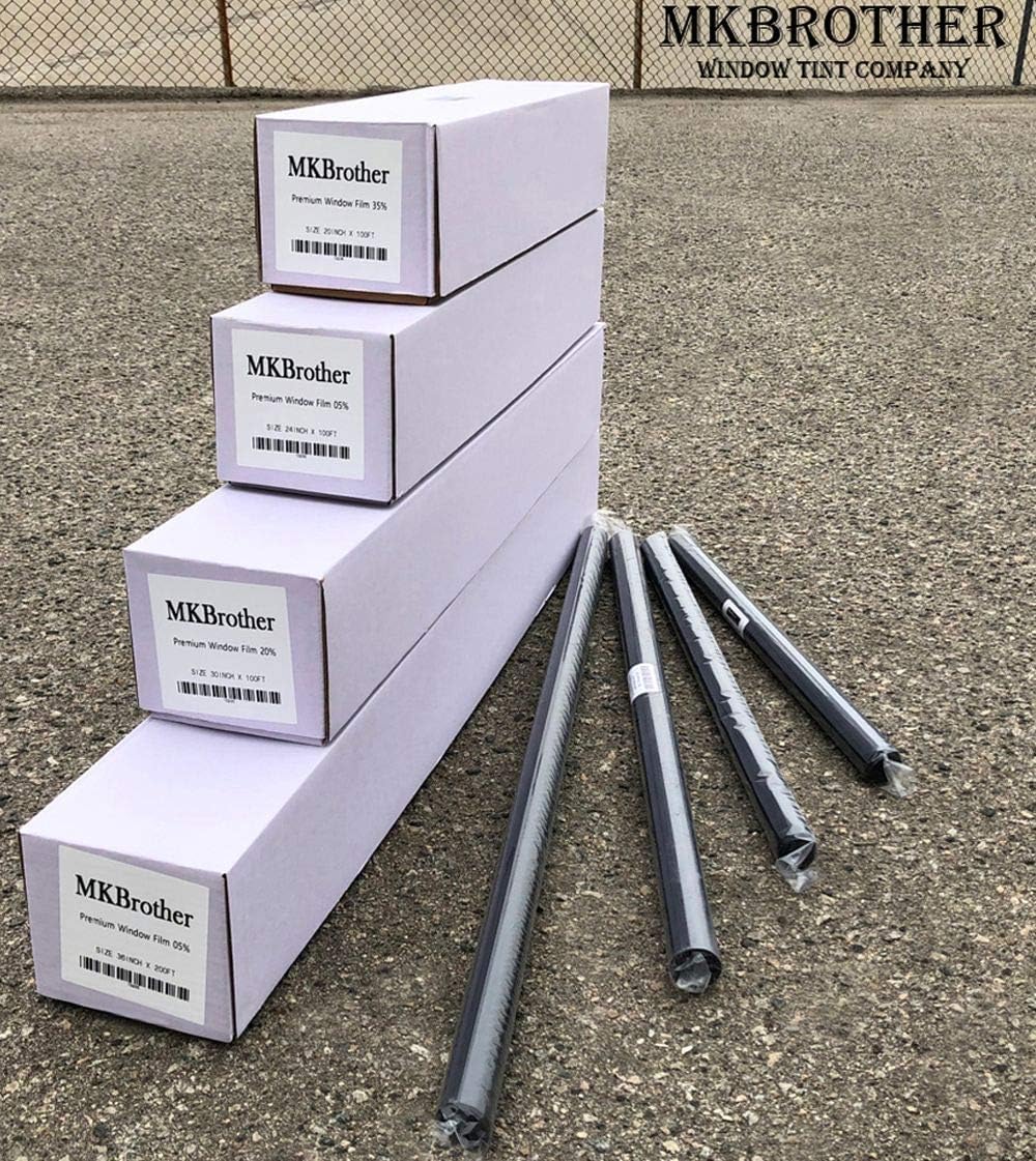 2PLY 20% VLT 36" x 100' Ft Heat & UV Block Window Tint Film V12809