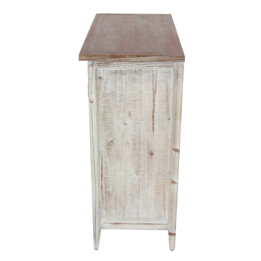 Brown Rustic Lattice Cabinet C642634