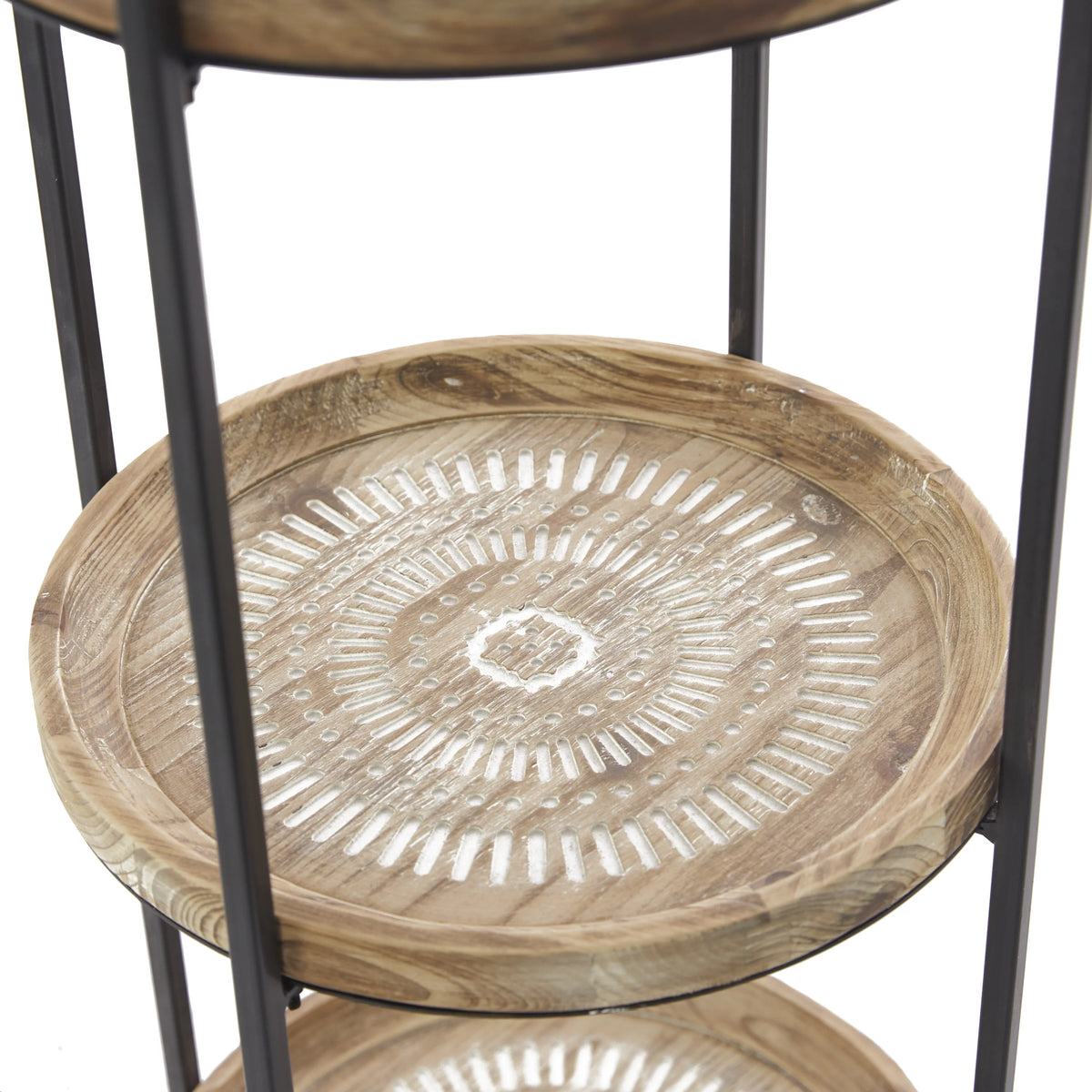 Brown Wood 3-Tier Shelving Unit Z9971