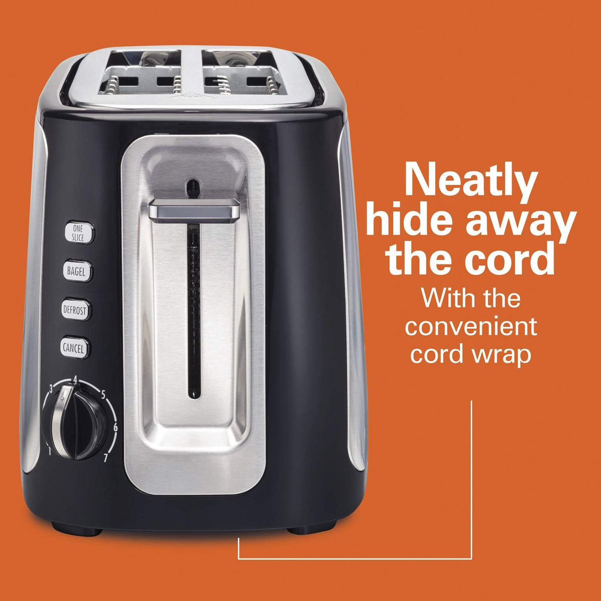 4-Slice Toaster with Long-Slots, Stainless Steel A6796