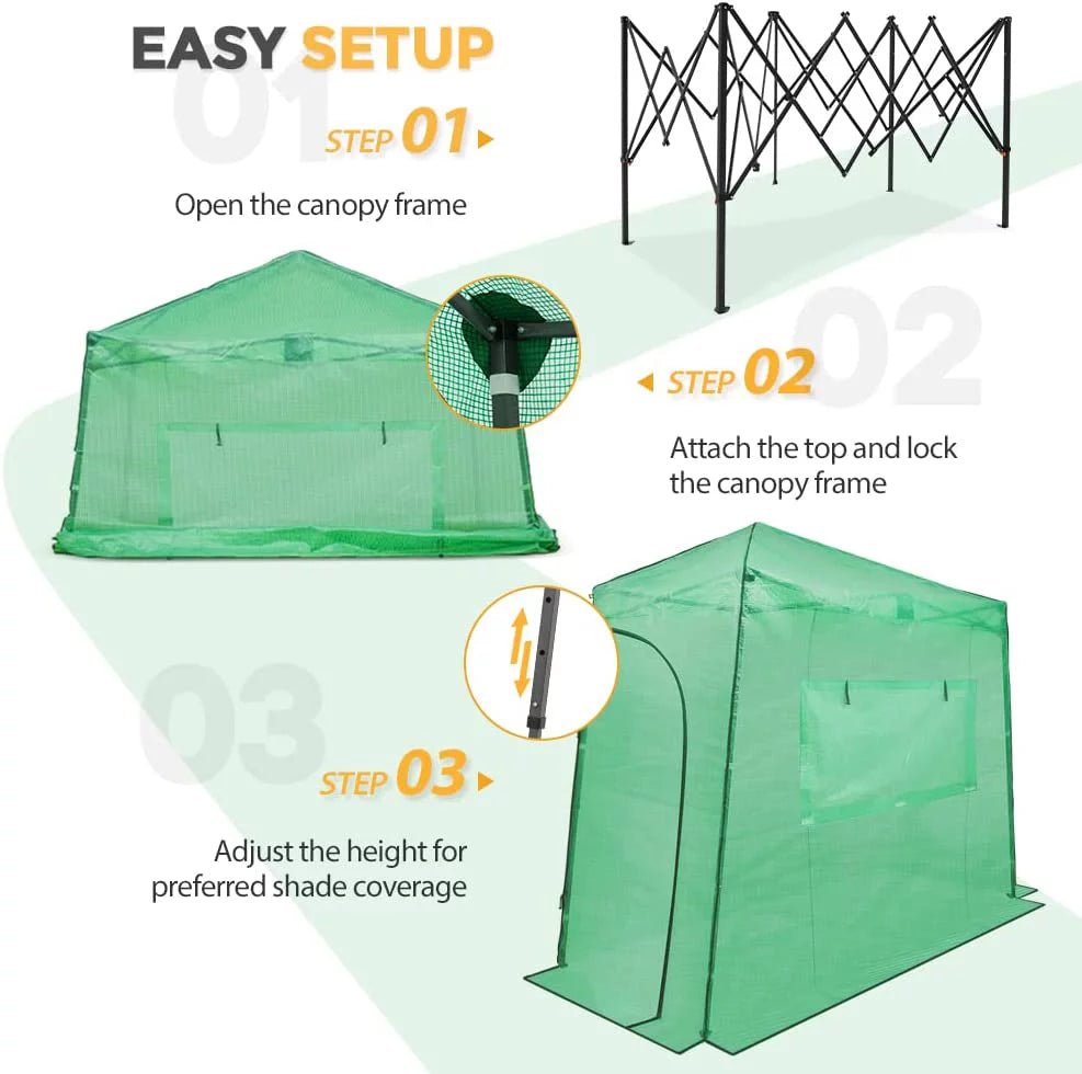 10'x 5' Portable Pop-up Greenhouse N888