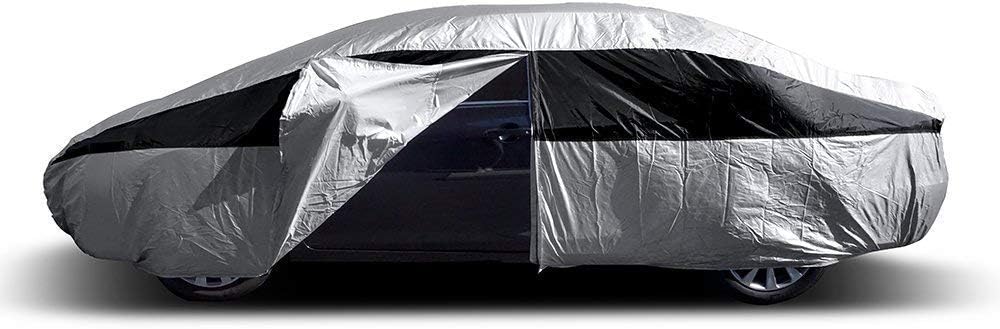 Lightweight Poly 210T Car Cover for Large Sedans O107497