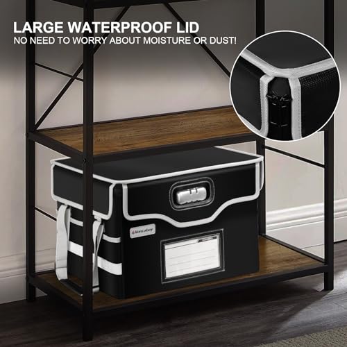 Fireproof Document Bag with Aluminum Foil Insulation, 4-Layer Fireproof File Box with Water-Resistant Zipper R827
