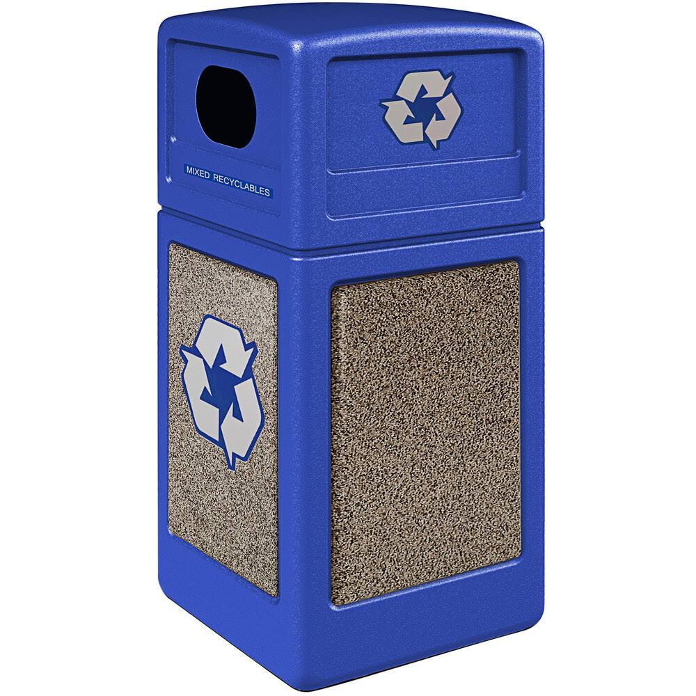 42 Gallon Blue Recycling Can R394