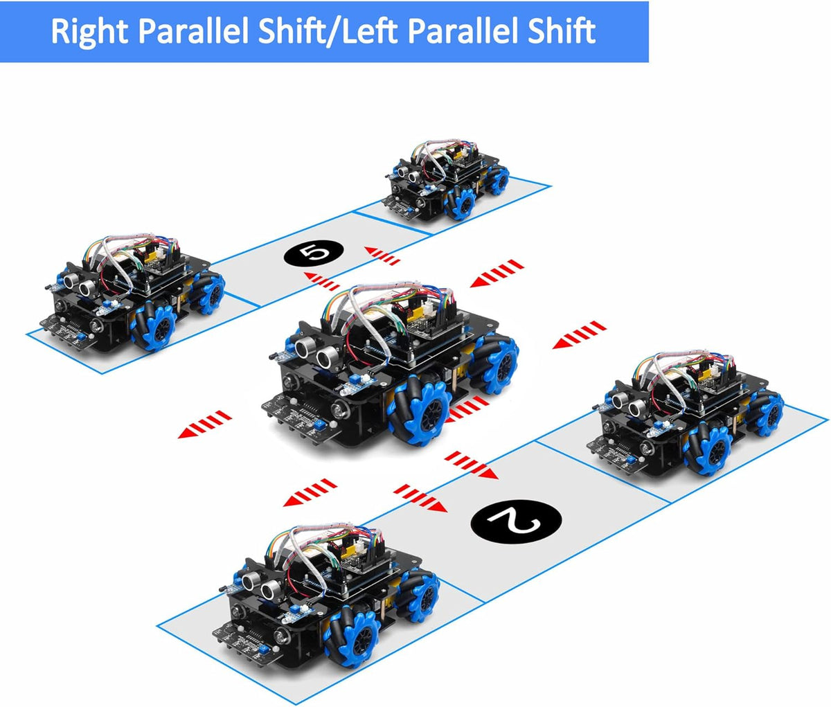 Omnidirectional Mecanum Wheels Robot Car Kit S609