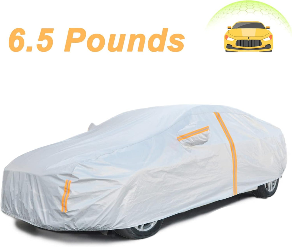 6 Layers SUV Car Cover Waterproof with Zipper Cotton N9158