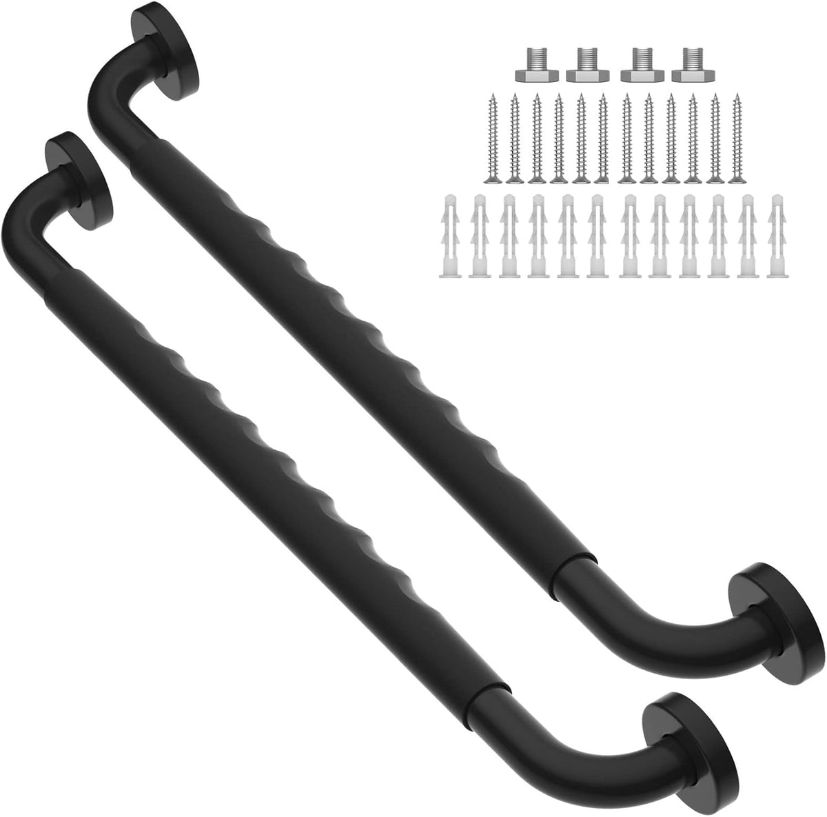 2 Pack 24 Inch Chrome Stainless Steel Shower Grab Bar L656983