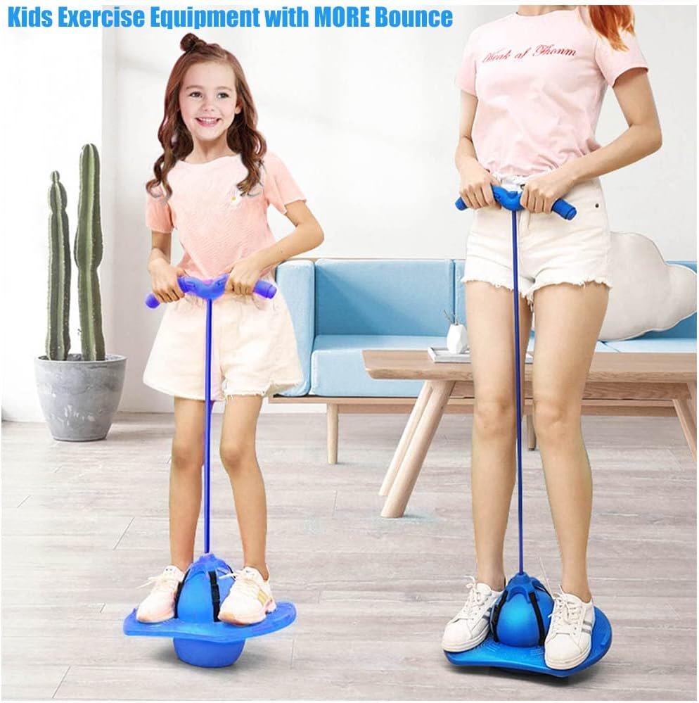 Blue Pogo Stick with Handle and Ball Pump H43251
