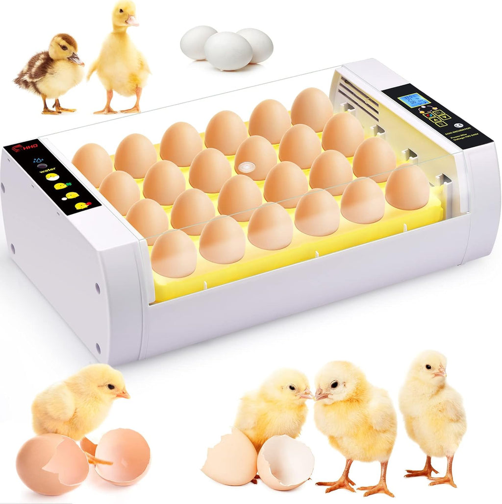 24 Eggs Incubator with Automatic Turning Temperature and Humidity Control Pack of 2 G147540