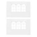 Party Tent Sidewall 2 pcs with Window PE White K912191