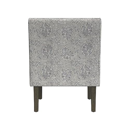 Velvet Swoop Arm Accent Chair Suri Blue M78131