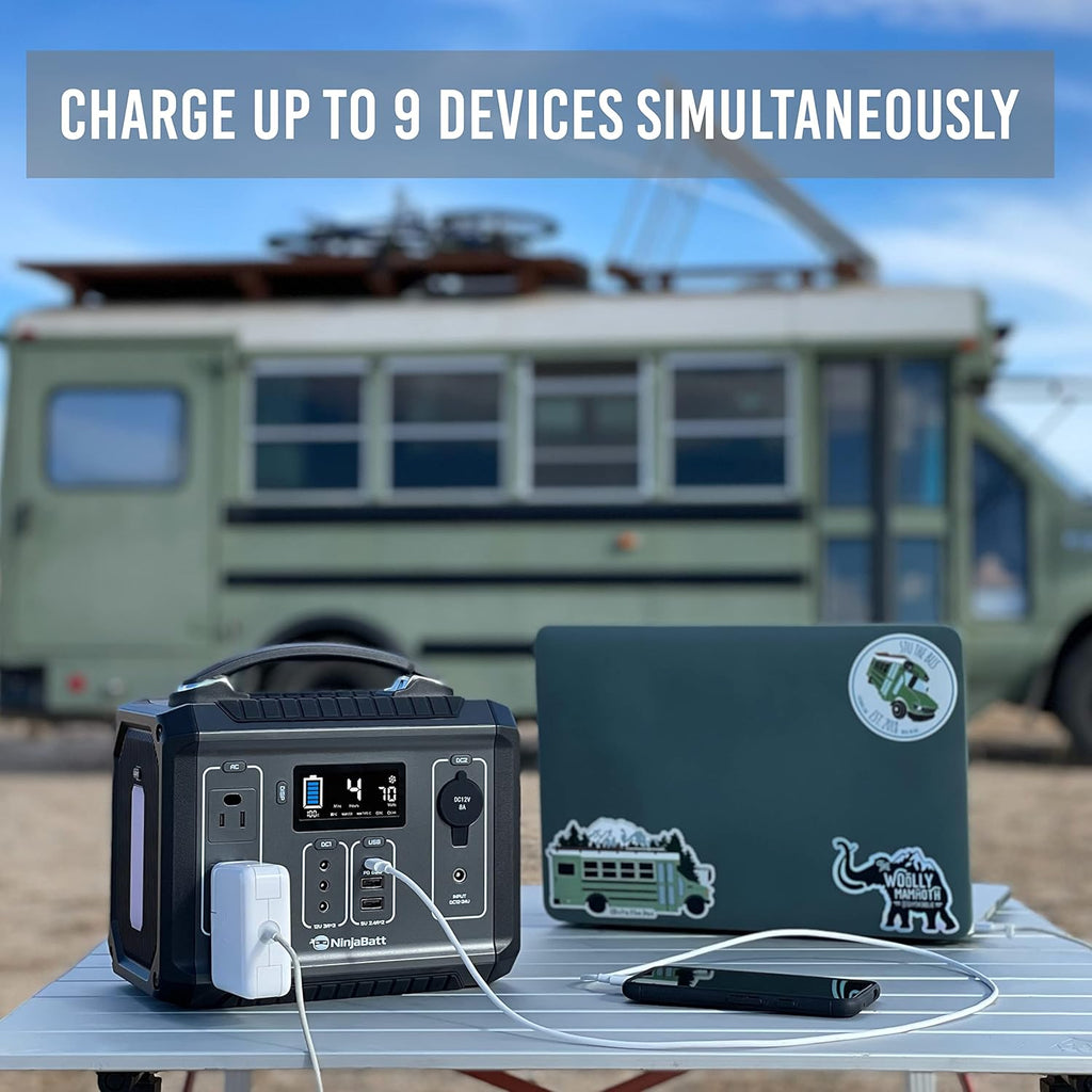 280Wh Portable Power Station with 110V/300W AC Outlets G61723