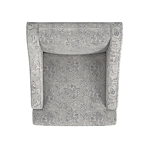 Velvet Swoop Arm Accent Chair Suri Blue M78131