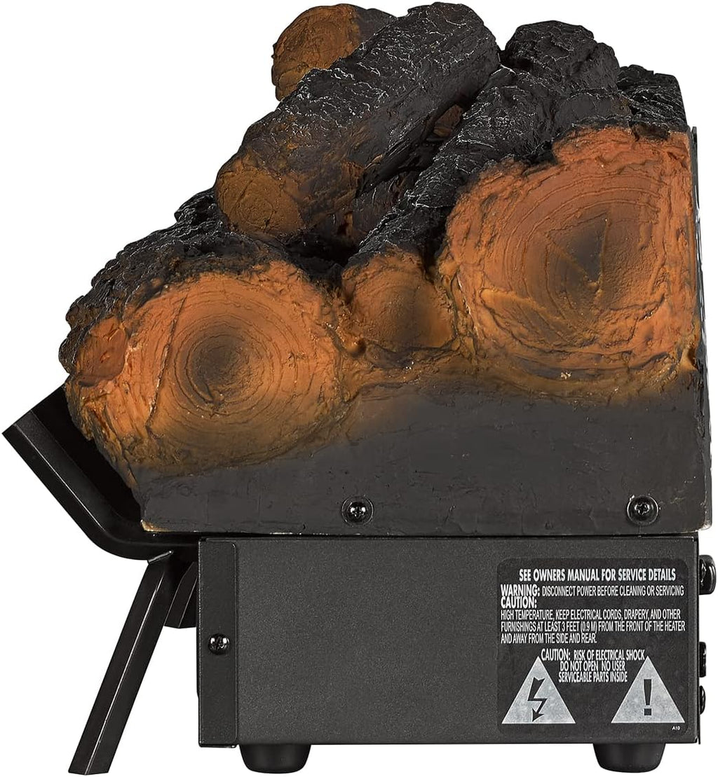 Rustic Pine Electric Log Set Heater with Remote Control E812488