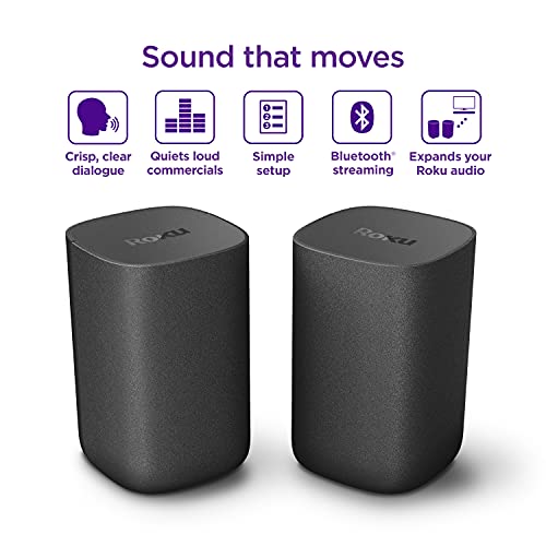 Black 2 Count Wireless Speakers V4432