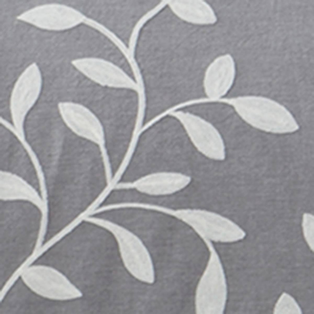 Queen Grey Chambray Cotton Comforter Set E524438
