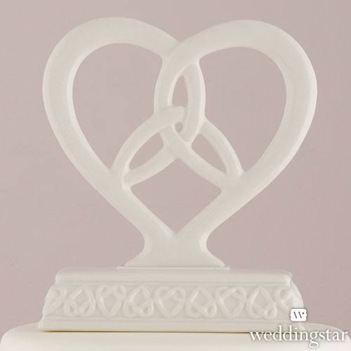 Heart Framed Trinity Knot Cake Top L950