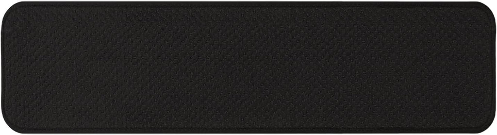 Set of 12 Skid-Resistant Carpet Stair Treads Black 8 Inches X 23.5 Inches G231