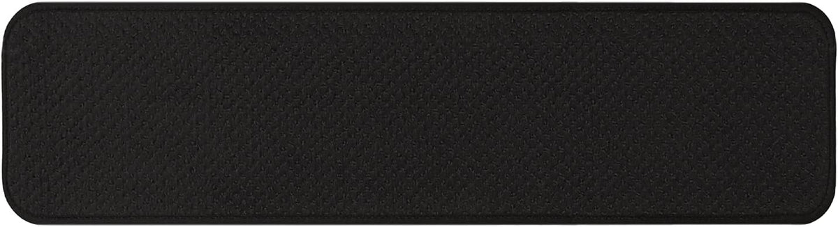 Set of 12 Skid-Resistant Carpet Stair Treads Black 8 Inches X 23.5 Inches G231