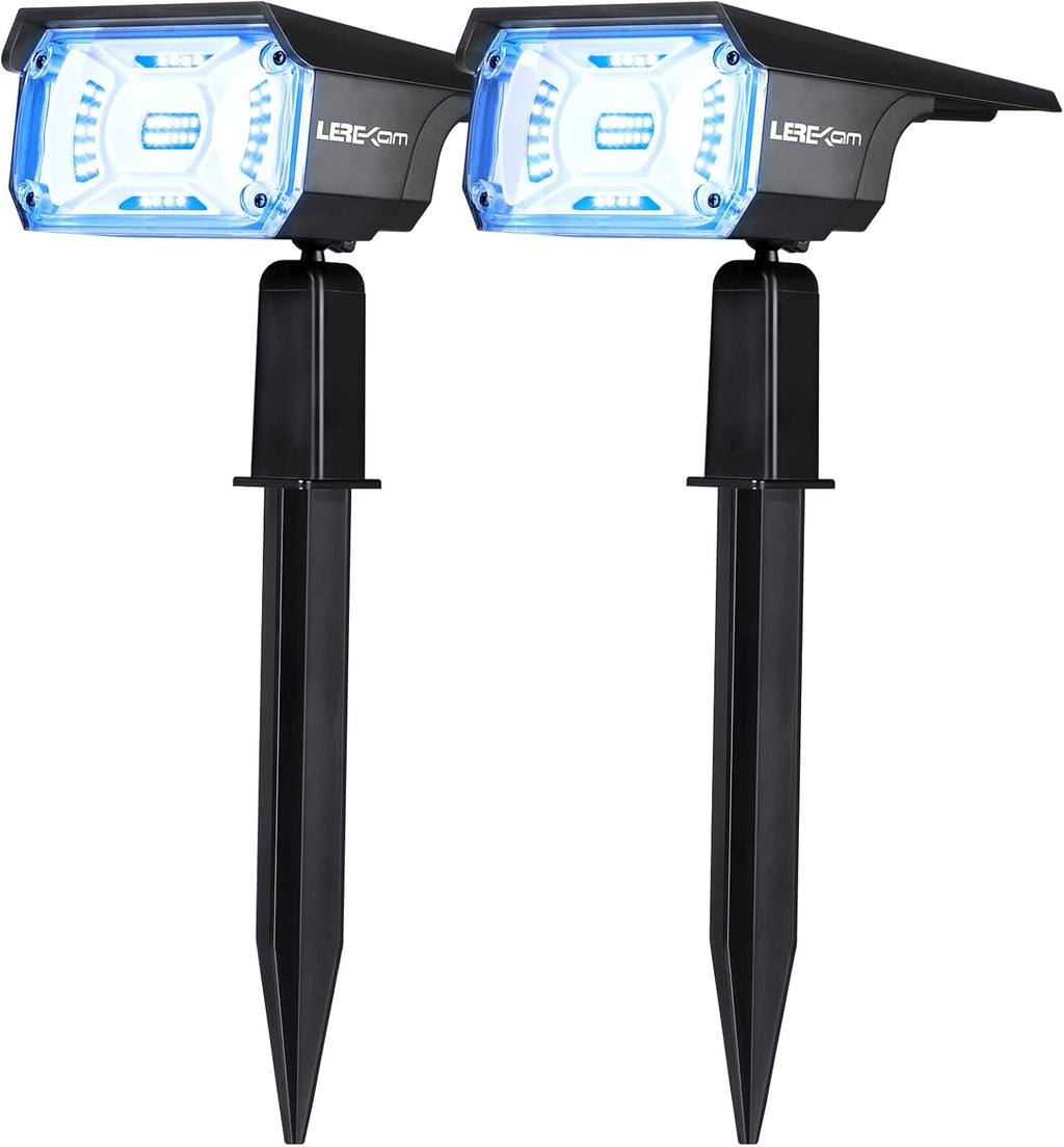 IP65 Waterproof Solar Landscape Spotlights 2 Pack Warm-White R252
