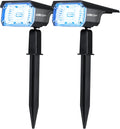 IP65 Waterproof Solar Landscape Spotlights 2 Pack Warm-White R252
