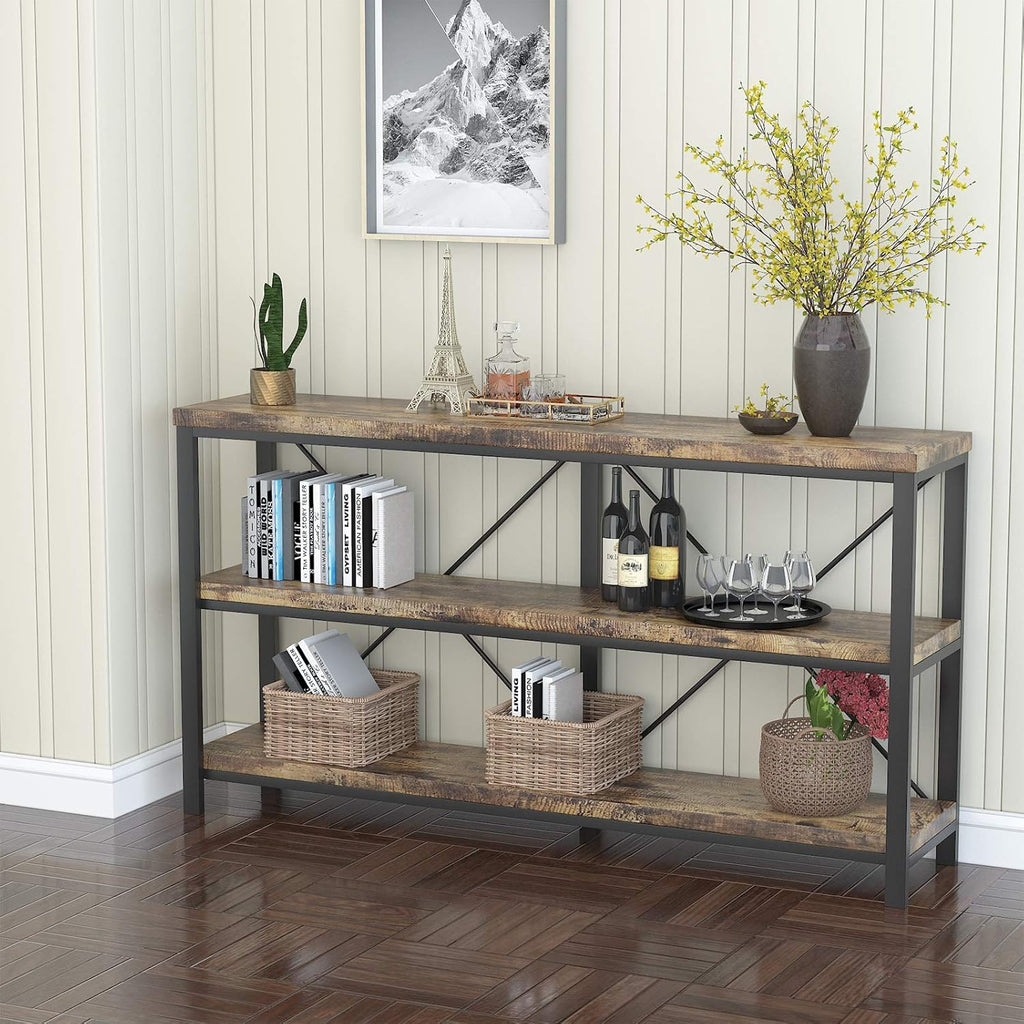 Rustic 3-Tier Console Sofa Table M99050