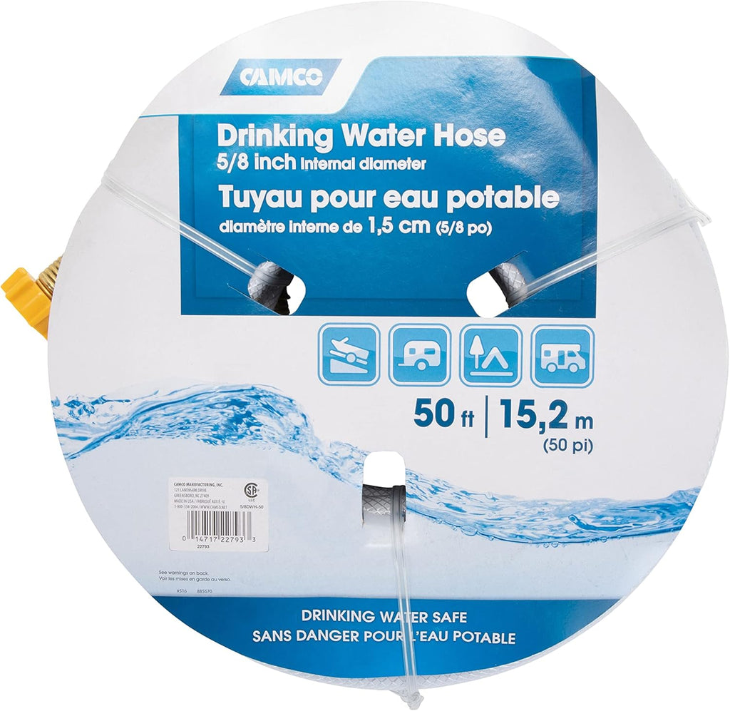 50' Freshwater Hose 5/8 White Pack of 2 F5109