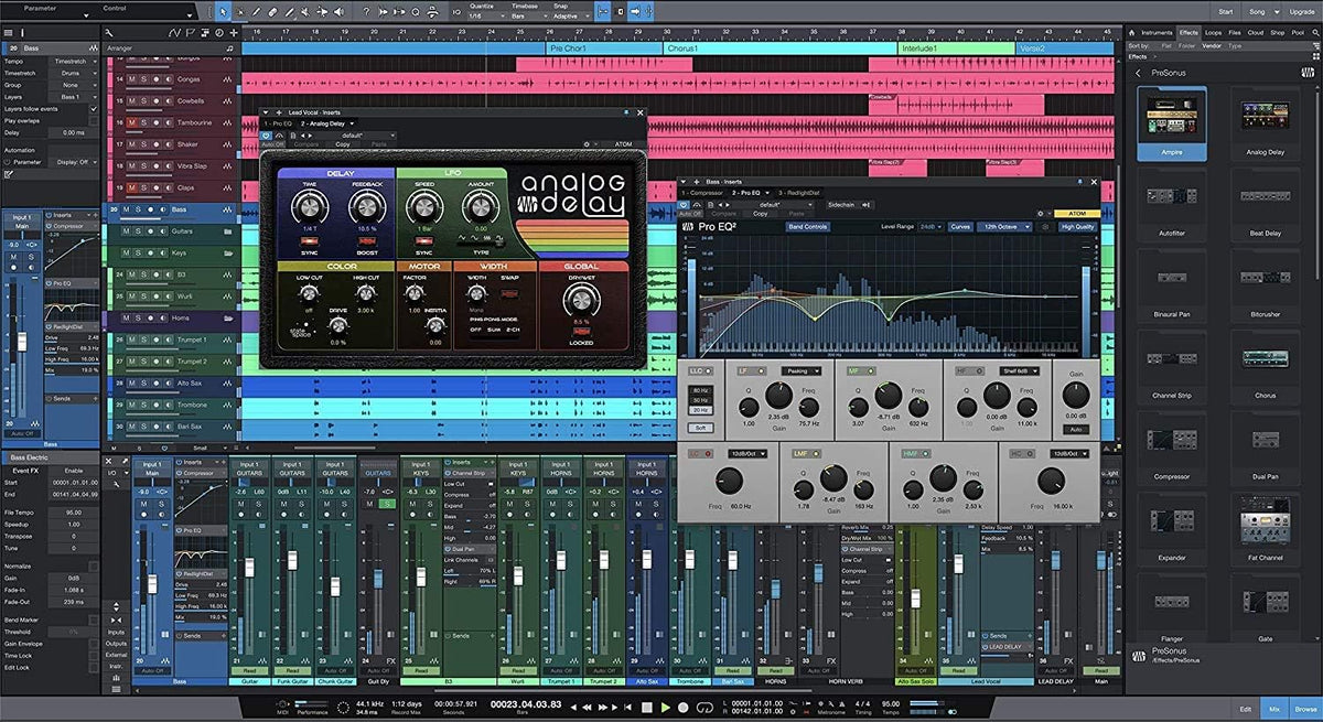 Audio Interface with Studio Monitors and Cables I511