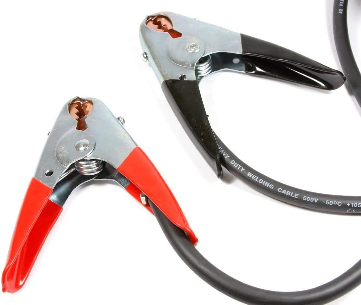 Heavy Duty Number 2 12-Feet Black And Red Battery Jumper Cables C406074