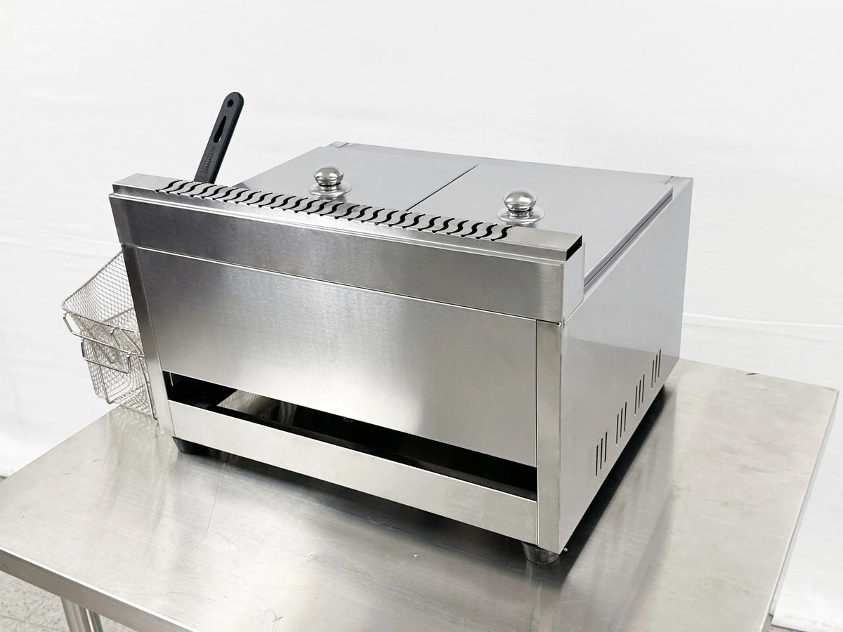 7 gallon Commercial Countertop Double Deep Fryer R865