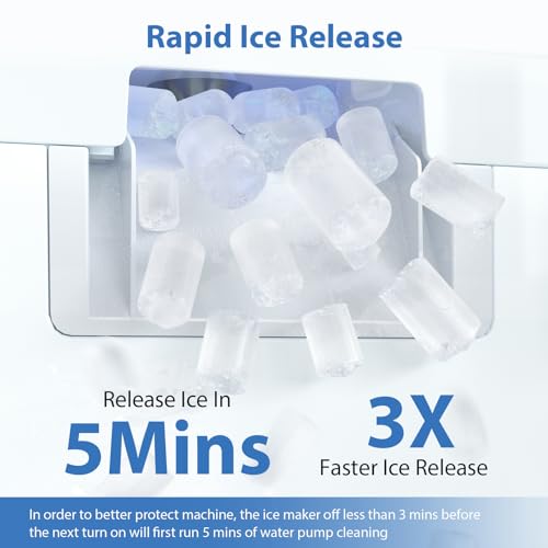 Silver Nugget Ice Maker Countertop, 55lbs/Day, Self-Cleaning K5404