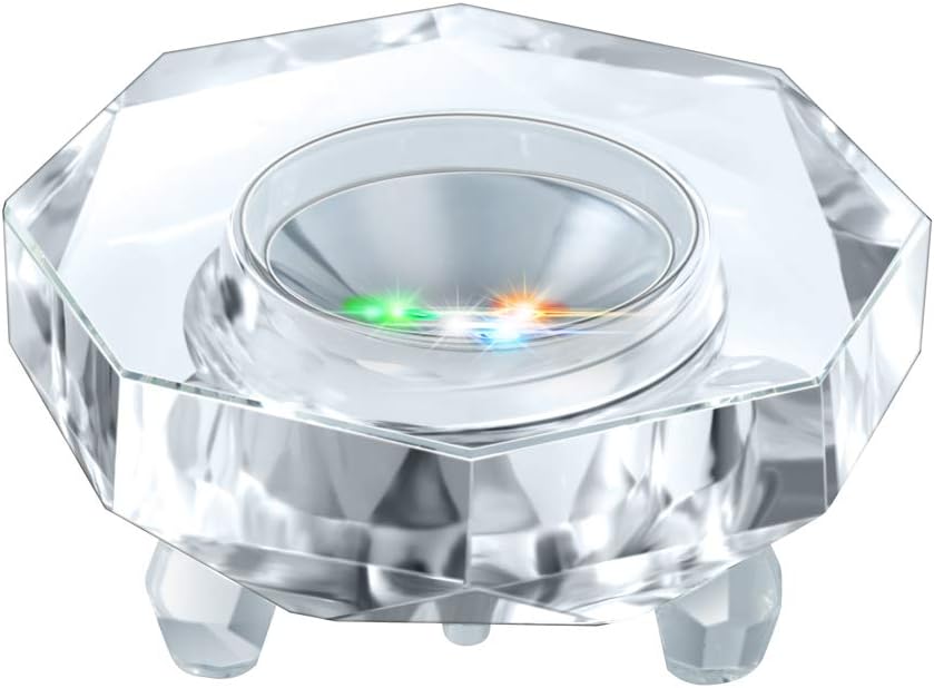 Crystal LED Light Base Multicolor Auto Flashing Pedestal K52762