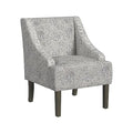 Velvet Swoop Arm Accent Chair Suri Blue M78131
