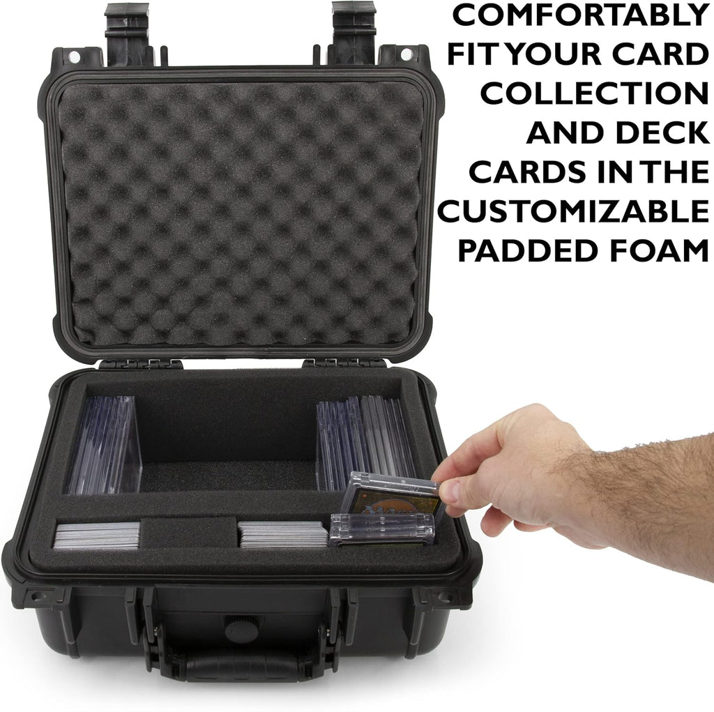 Waterproof Graded Card Storage Box with Foam Slots E1226