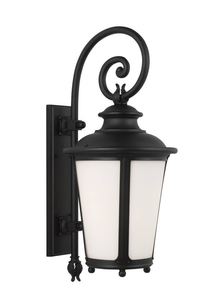 Black One Light Outdoor Wall Lantern H153617