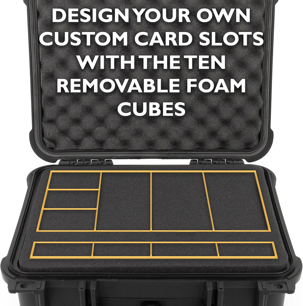 Waterproof Graded Card Storage Box with Foam Slots E1226