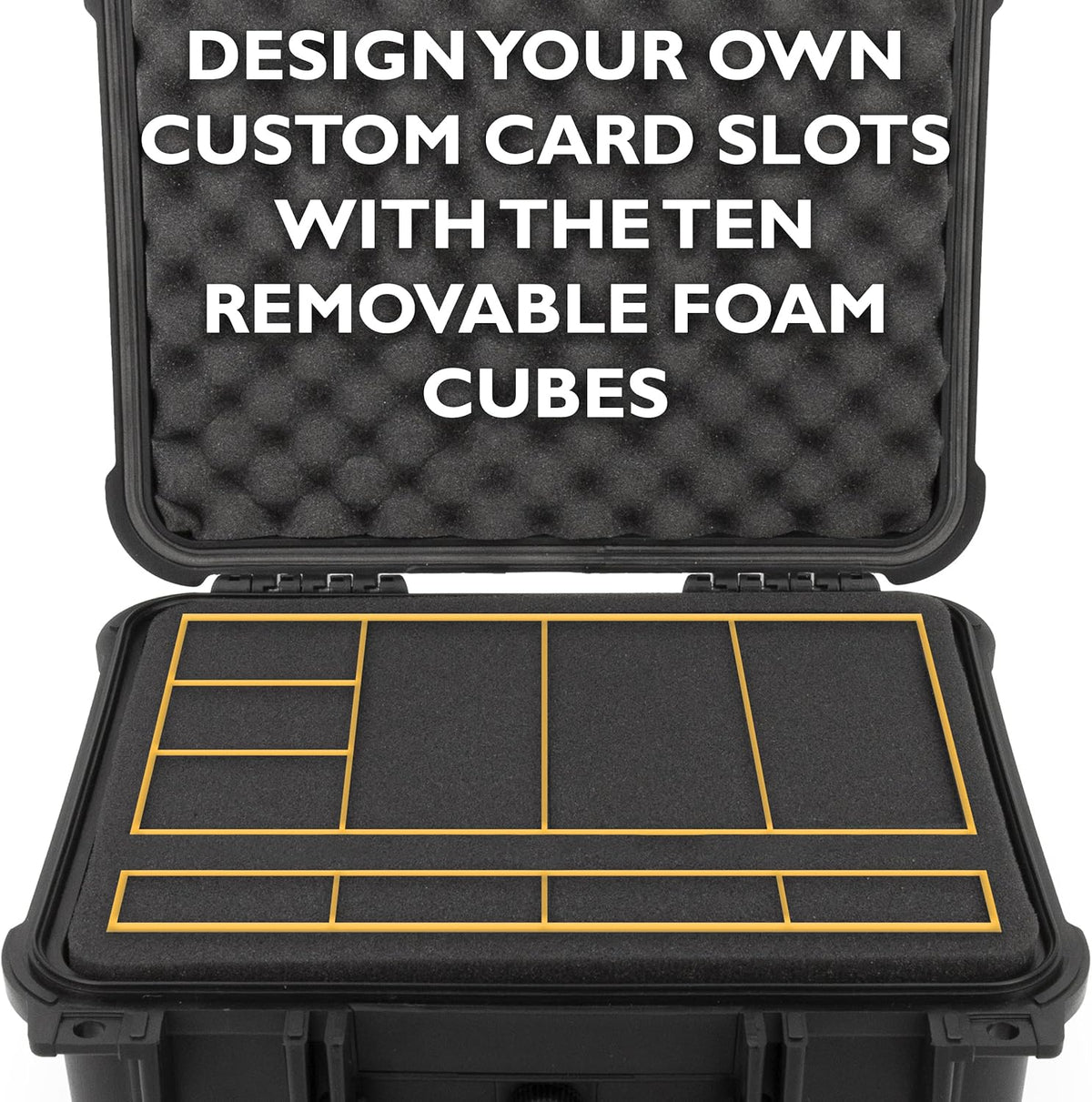 Waterproof Graded Card Storage Box with Foam Slots E1226