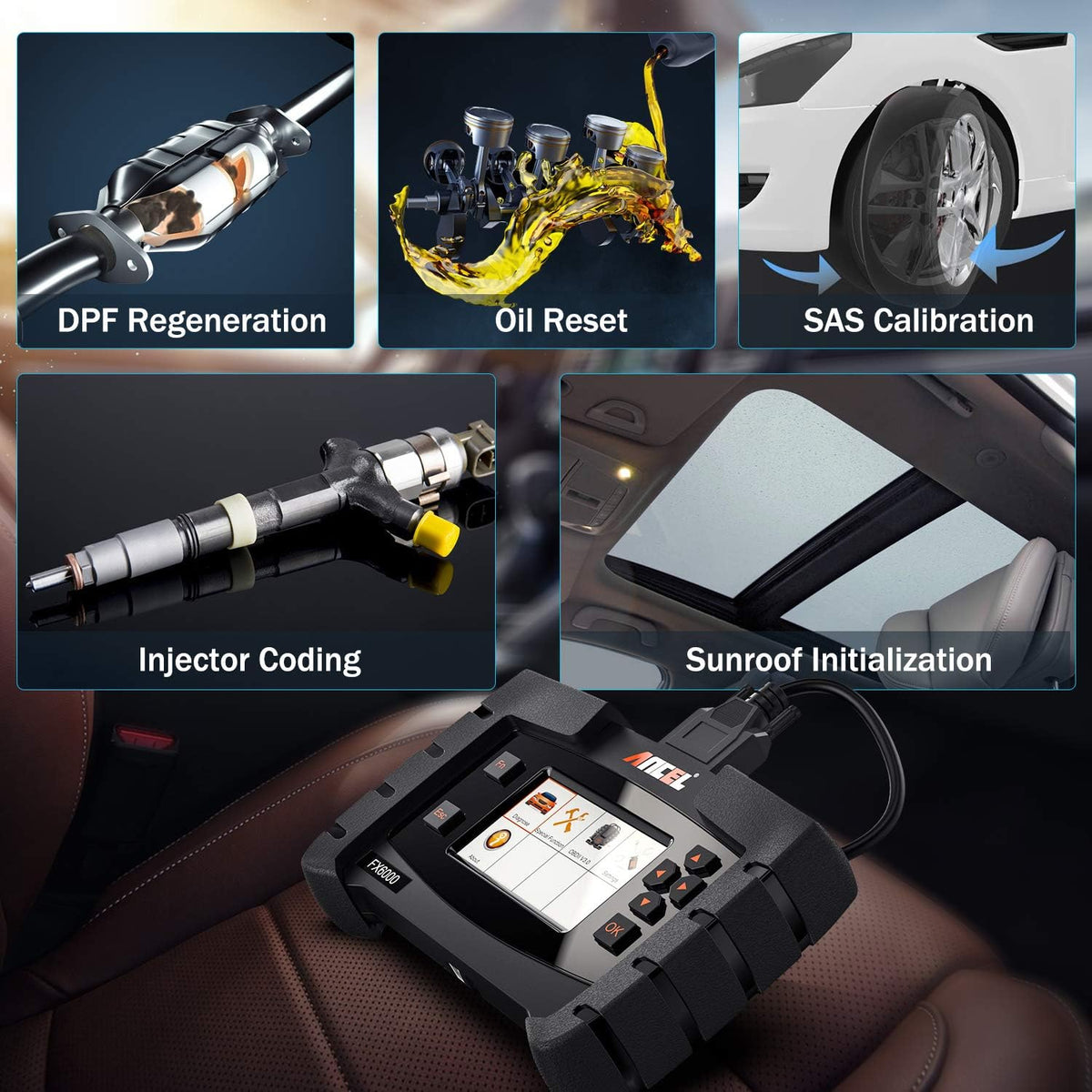OBD2 Scanner with All System Diagnostic Scan Tool H29156