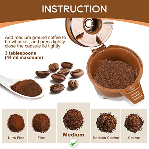 Reusable Single Serve Coffee Filter, 2 Pack, Brown S523426