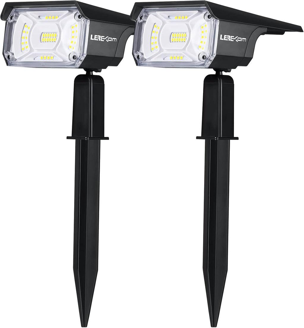 IP65 Waterproof Solar Landscape Spotlights 2 Pack Warm-White R252