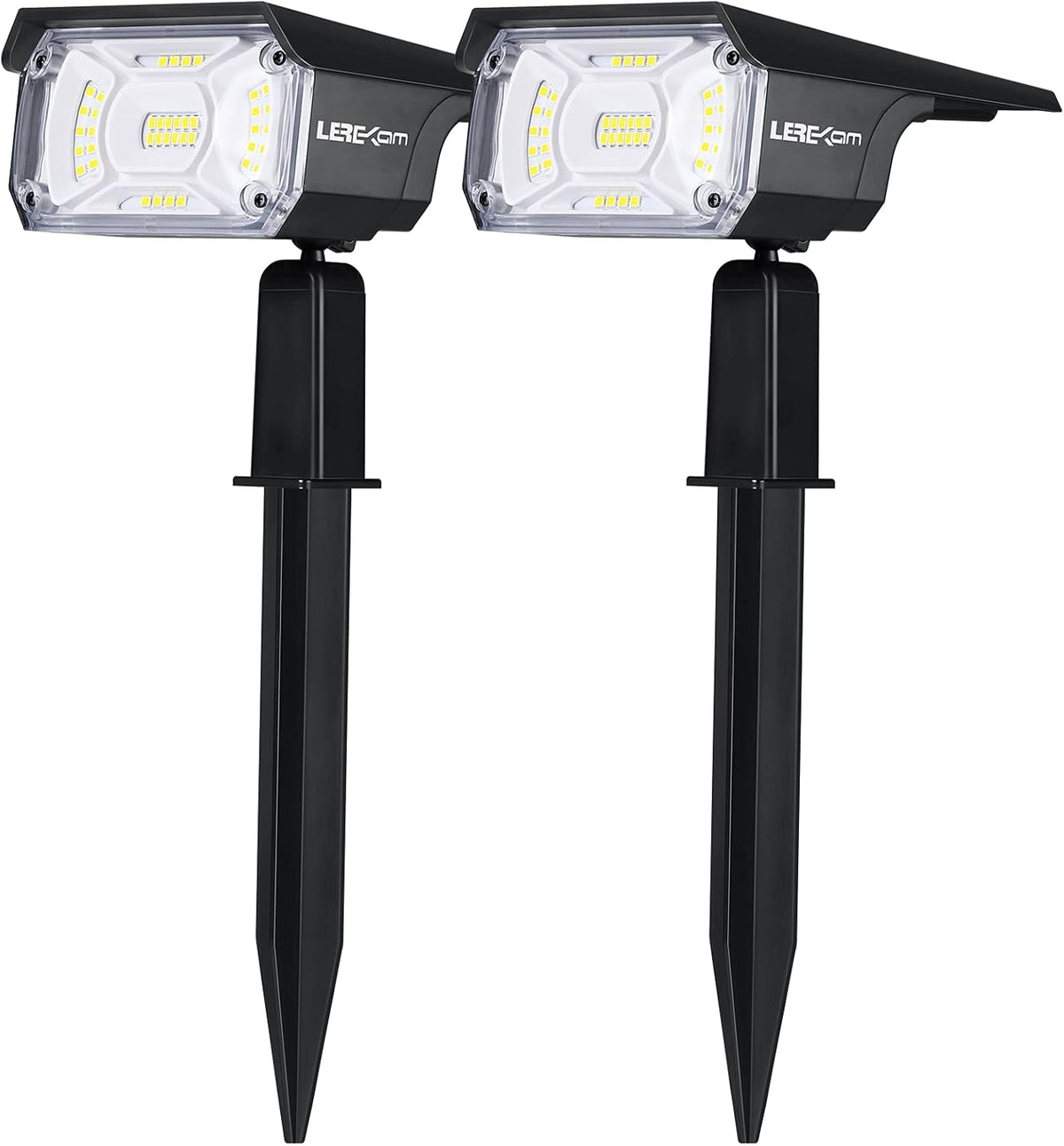IP65 Waterproof Solar Landscape Spotlights 2 Pack Warm-White R252